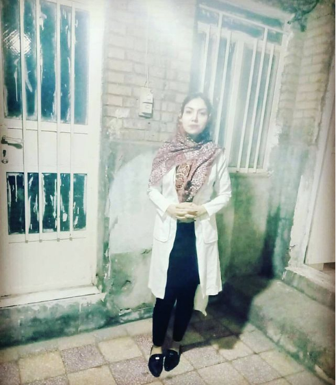 Ms Golshan Barazesh Bakhtiary, In her youth, and already committed to social causes - Iran