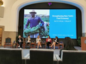 Federal Reserve Bank of New York: Strengthening the food economy in New York, Mr. Gabriel MVOGO, observer of the work in New York.