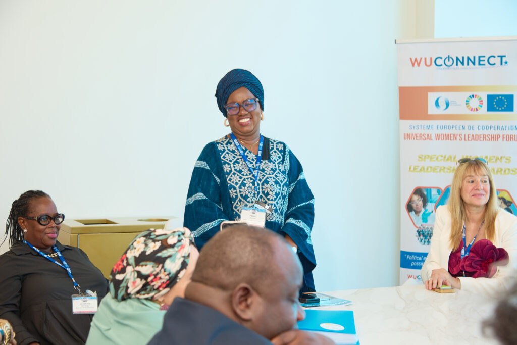 Forum Universel du Leadership Féminin - USA 2025 - Hon. Fingui Camara, vice-président de la commission de la Constitution, des lois organiques et de l'administration publique – CNT Guinée