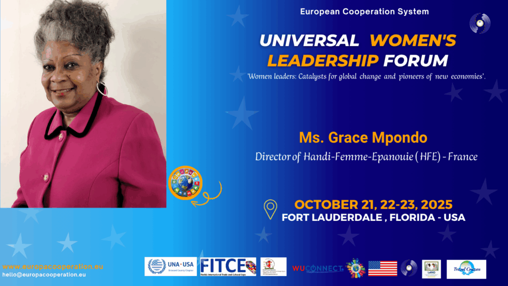 Forum Universel du Leadership Féminin - Floride 2025 - Grace Mpondo