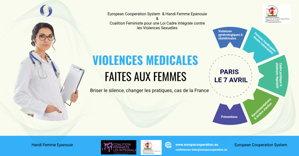Conférences sur les violences médicales faites aux femmes / Paris 2026 / Journée Mondiale de la Santé / Système Européen de Coopération.
