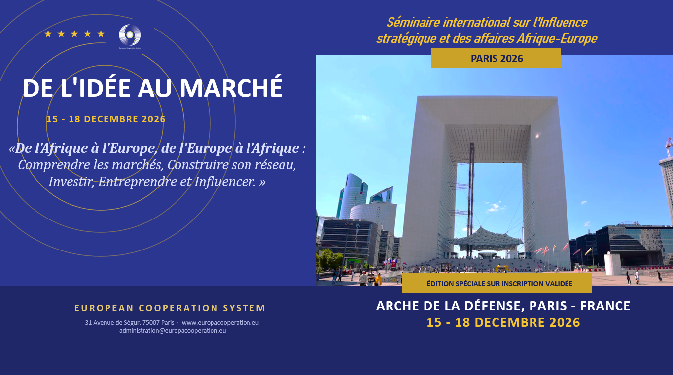 Séminaire international sur l'Influence stratégique et des affaires Afrique-Europe